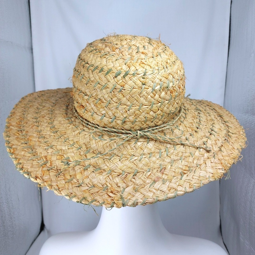 Panama Jack Large 16" Brim Straw Hat OSFM Beach Vacation Summer - Picture 6 of 8